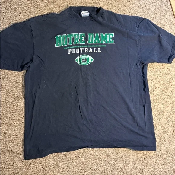 Vintage Notre Dame Football T-Shirt - Picture 2 of 8